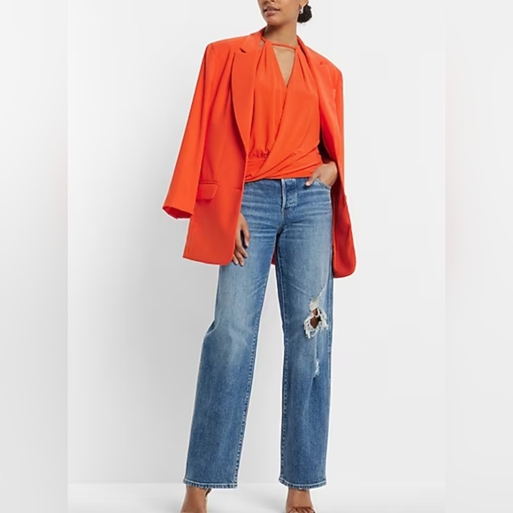 NWT Express Bodycon Blouse - Picture 4 of 9